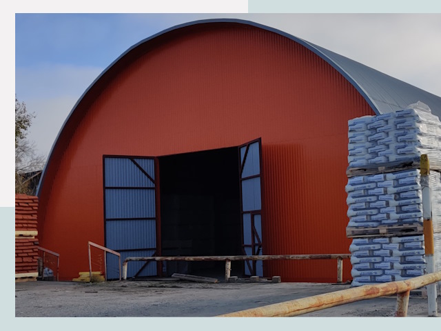 Полукруглые ангары по цене от 621 руб. в Магнитогорск