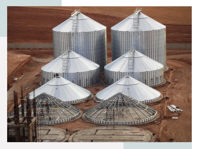 Строительство зерновых силосов в Магнитогорске