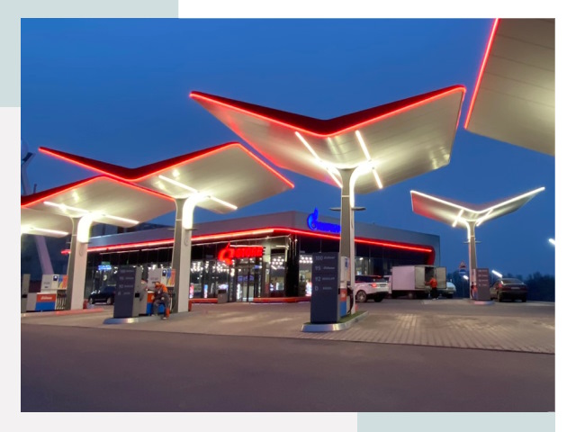 Навесы для АЗС в Магнитогорске