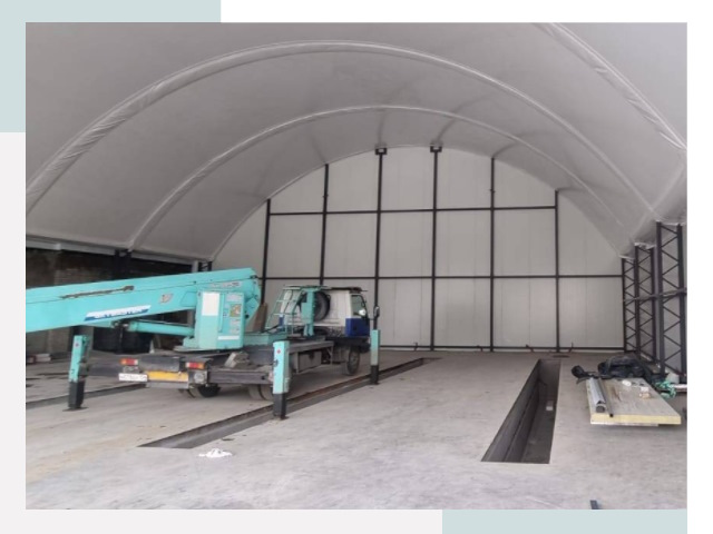 Внутреннее оснащение ангаров в Магнитогорске