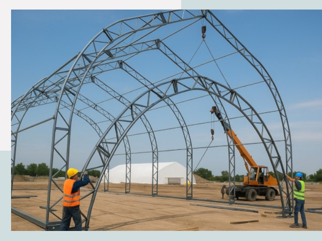 Монтаж ангаров в Магнитогорске от 621 руб. - Надежно и быстро